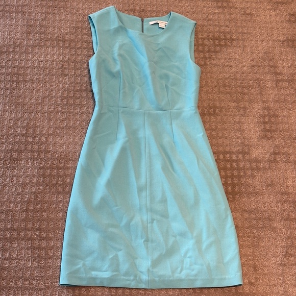 Diane Von Furstenberg Teal Sleeveless Dress - Picture 1 of 2